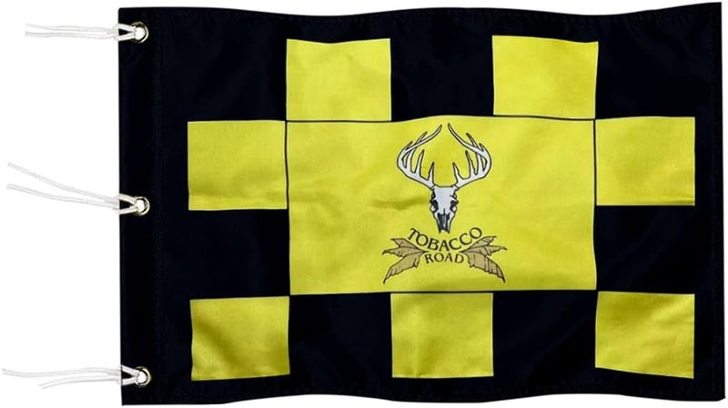 2BUT Standard Tobacco Road Golf Club Pin Flag Practic Putting Green Golf Flag For Backyard Garden Double-Sewn 600D Nylon Miniature Pin Flag (20"x13" Grommet) - Image 1